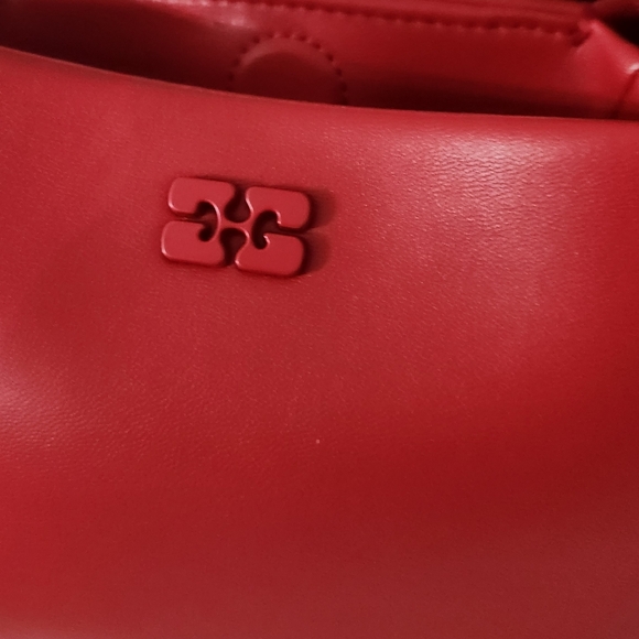 GANNI Red Leather Handbag - Picture 2 of 7